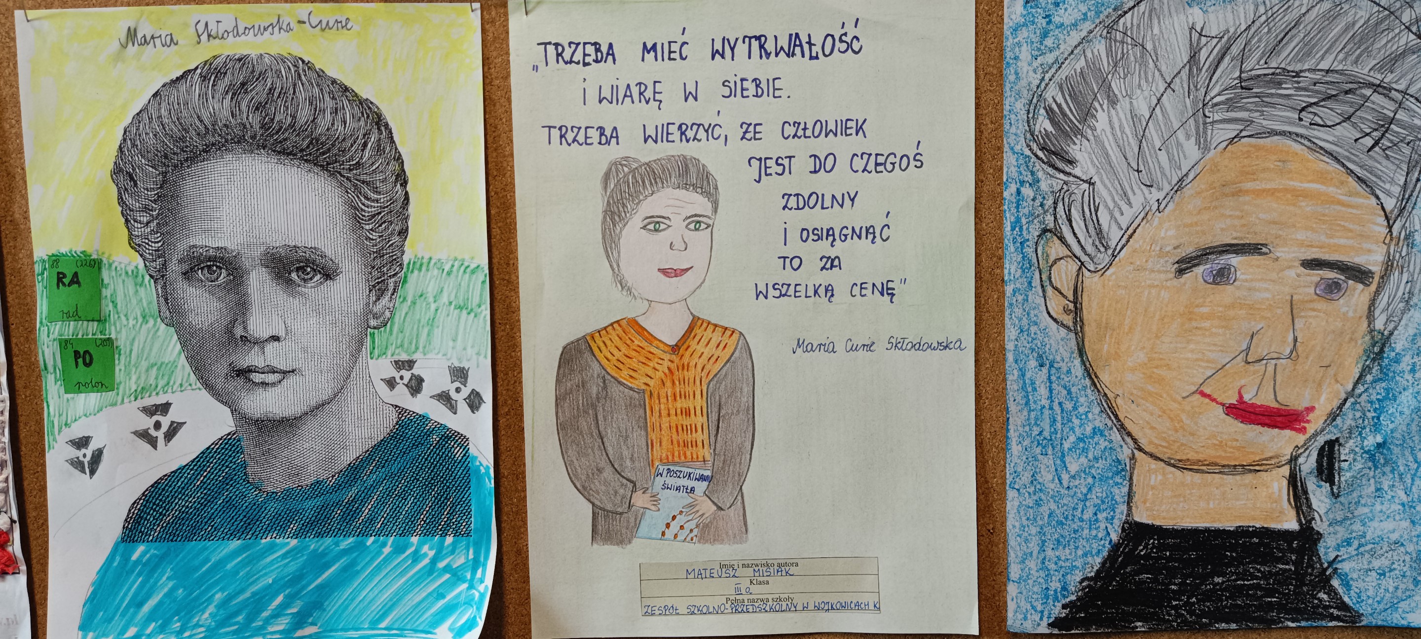 Maria Skłodowska-Curie - kreatywny portret uczonej